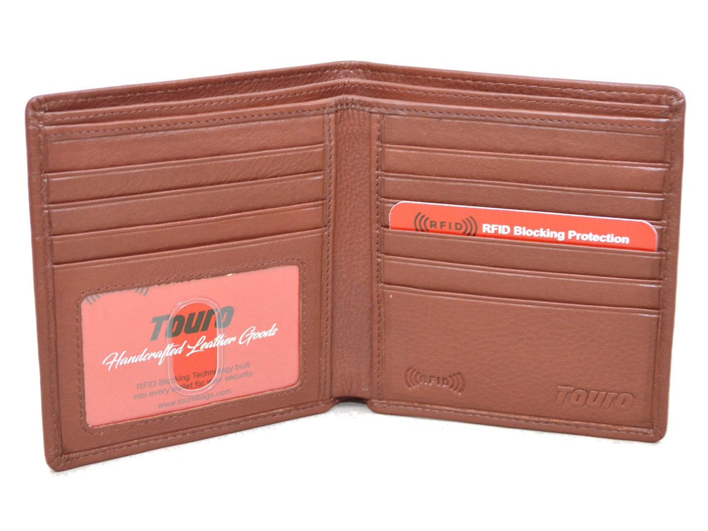 Touro Signature Leather Wallets Pebble Grain Passcase