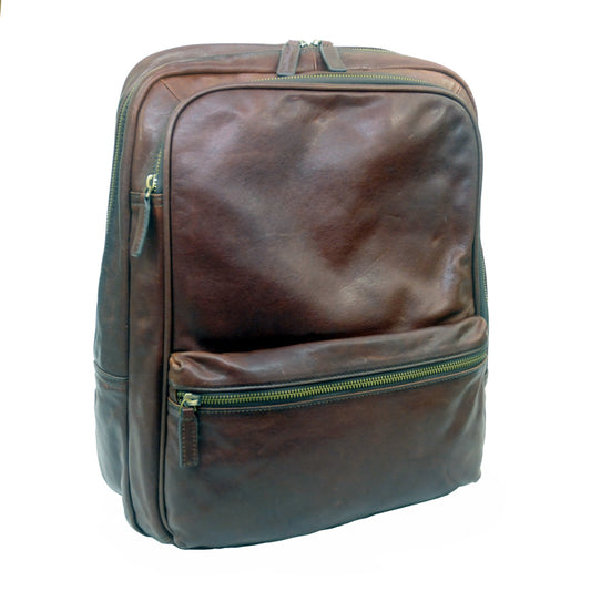 Touro Signature Leather Laptop Backpack